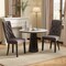 Tufted Dining Chairs Set of 2 with High Backrest and Padded Seat